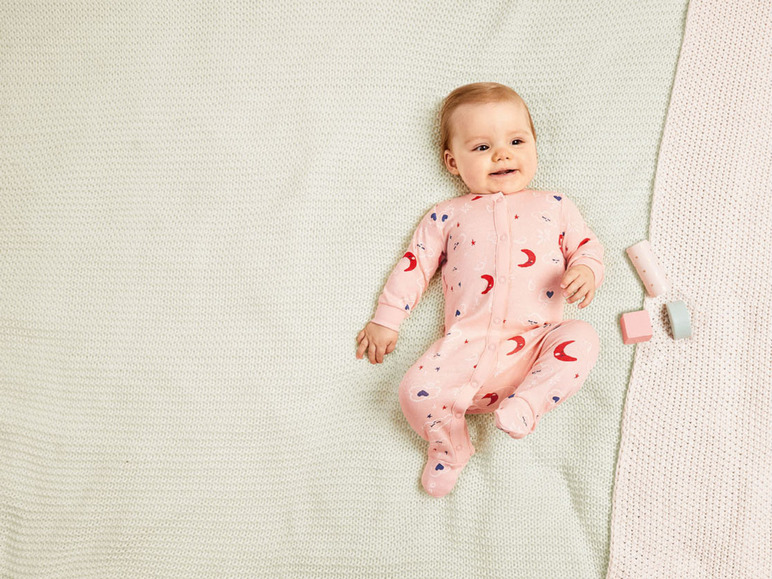 Gehe zu Vollbildansicht: lupilu Baby Mädchen Schlafoverall, mit Druckknöpfen - Bild 7