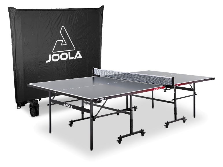 Joola Aluflex Tischtennistisch mit Schutzhülle.