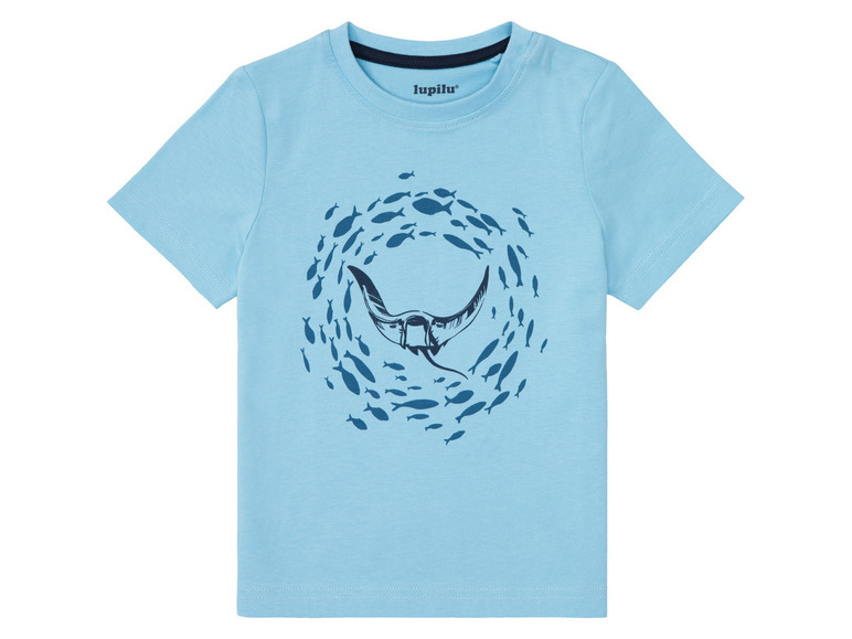 Gehe zu Vollbildansicht: LUPILU® Kleinkinder Jungen T-Shirt, 3 Stück, aus reiner Baumwolle - Bild 31
