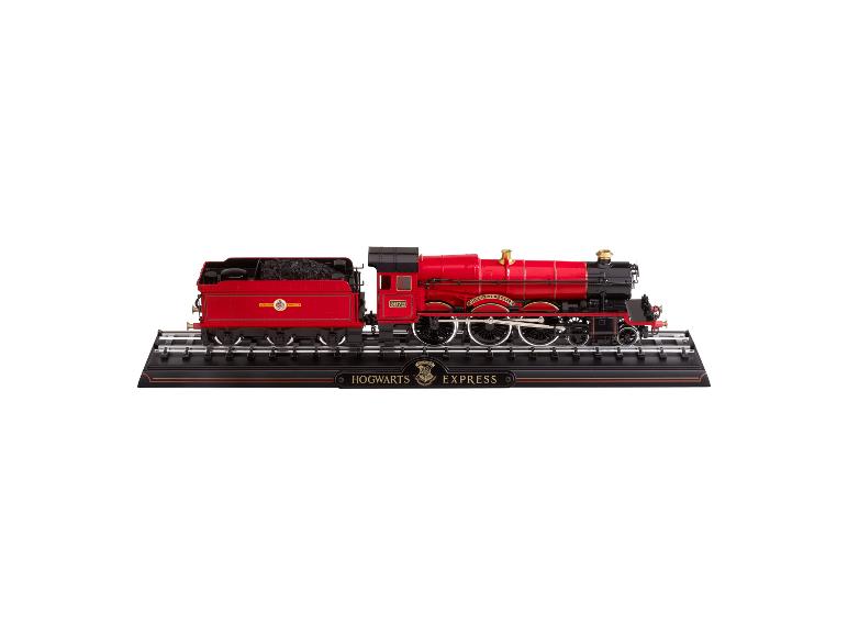 The Noble Collection Hogwarts Express Metalldruckguss-Zugmodell auf Präsentationssockel