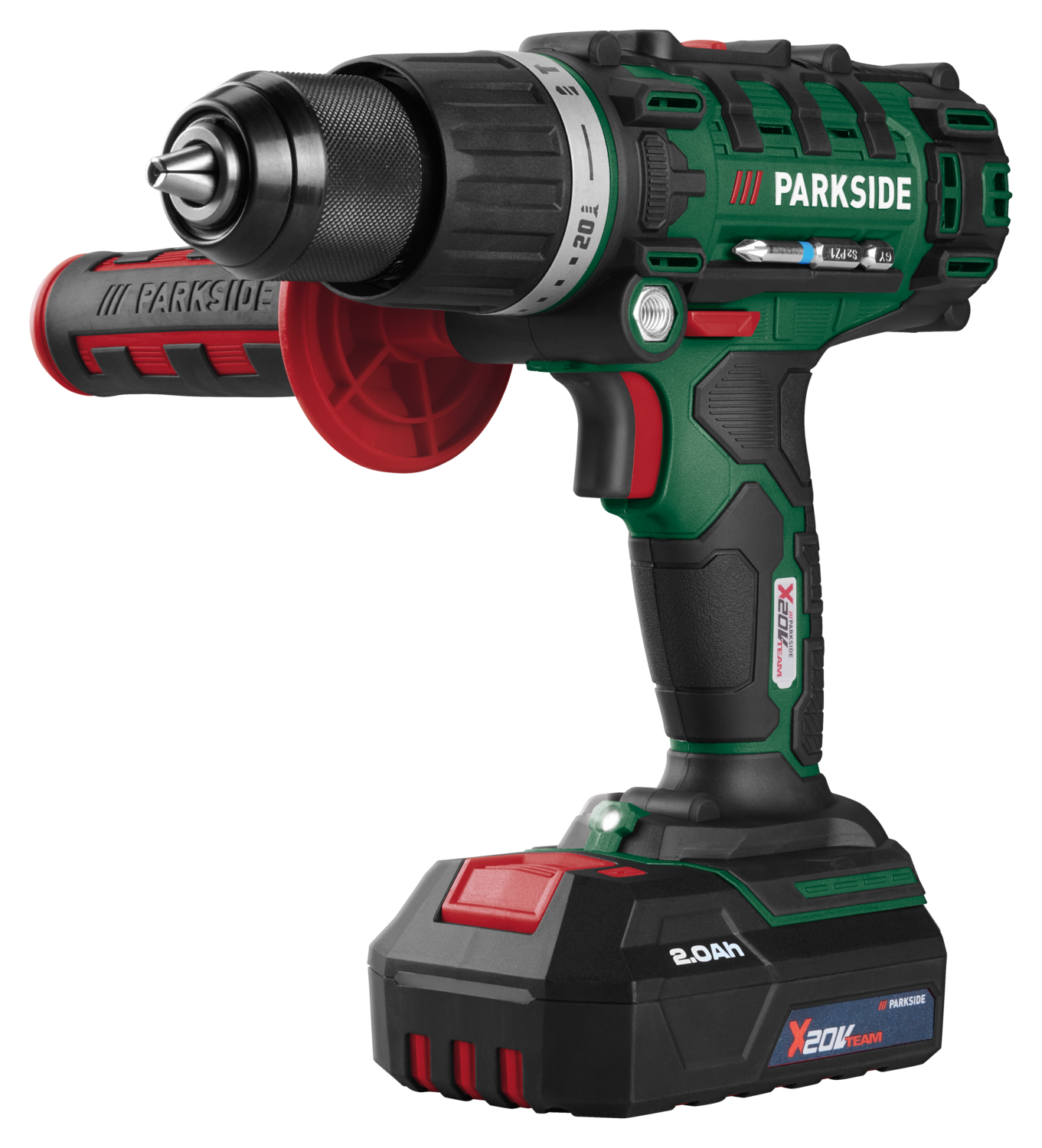PARKSIDE® 20 V Akku-Schlagbohrschrauber »PSBSA 20-Li C3« mit Akku – mit Ladegerät – Bild 4 von 4