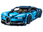 Ein blauer LEGO Bugatti Chiron Sportwagen