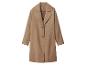 Hellbrauner Mantel mit Knöpfen und Taschen, auf weißem Hintergrund.
