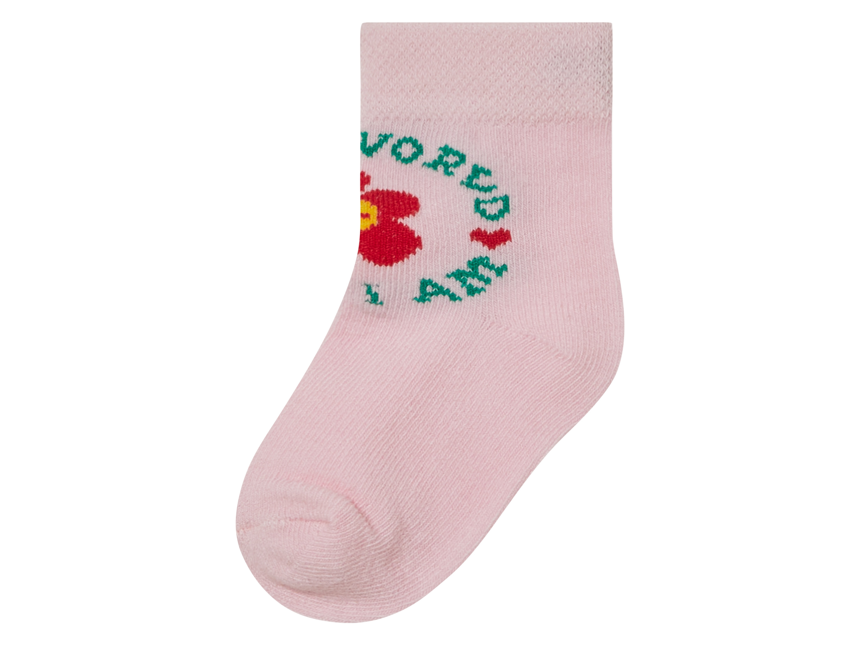 Thumbnail - lupilu® Baby Mädchen Socken 3er Pack (Ohne Muster, rose/blau/pink, 15/18)