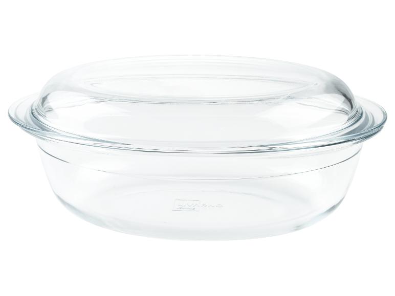 Glasform mit Deckel der Marke SVARNO.