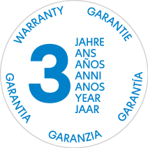 3-Jahres-Garantiesiegel.