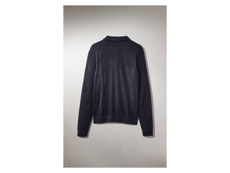 ESMARA MEN Herren-Merino-Premium-Poloshirt, Rückansicht.