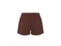 Braune Sportshorts mit elastischem Bund