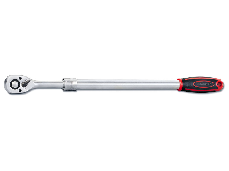 Ein Parkside Ratschenschlüssel mit rotem Griff.