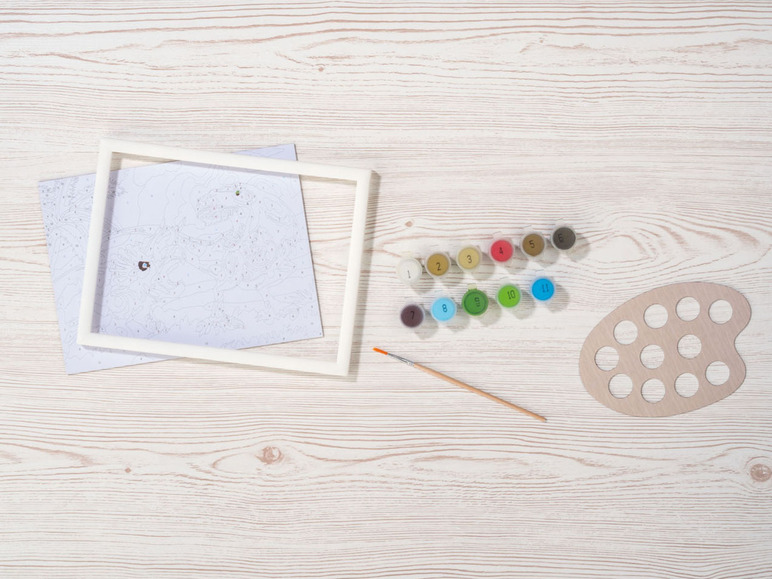 Gehe zu Vollbildansicht: crelando Kinder Malen nach Zahlen, mit Farben und Pinsel - Bild 5