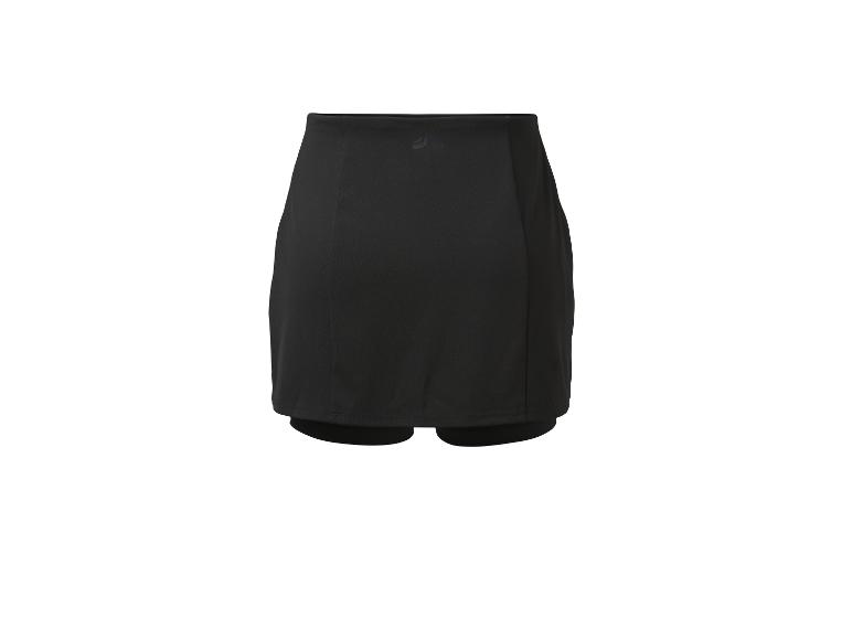Schwarzer Sportrock mit integrierten Shorts