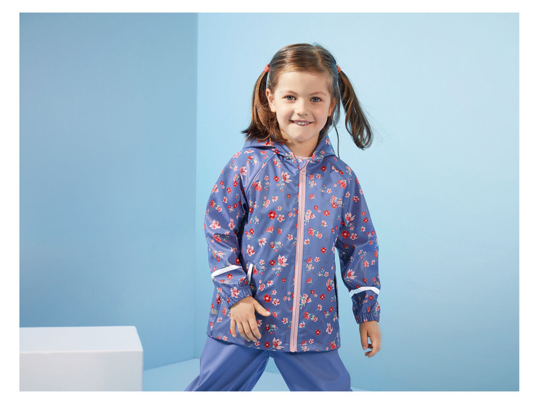 Gehe zu Vollbildansicht: LUPILU® Kleinkinder Mädchen Matsch- und Buddeljacke, mit dreiteiliger Kapuze - Bild 10