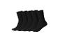 ESMARA MEN Herren Socken: Fünf Paar schwarze Socken, seitlich angeordnet.