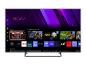 Smart-TV mit Startbildschirm, der verschiedene Streaming-Apps und empfohlene Inhalte anzeigt.