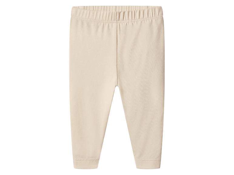 Hellbraune Baby-Leggings mit elastischem Bund