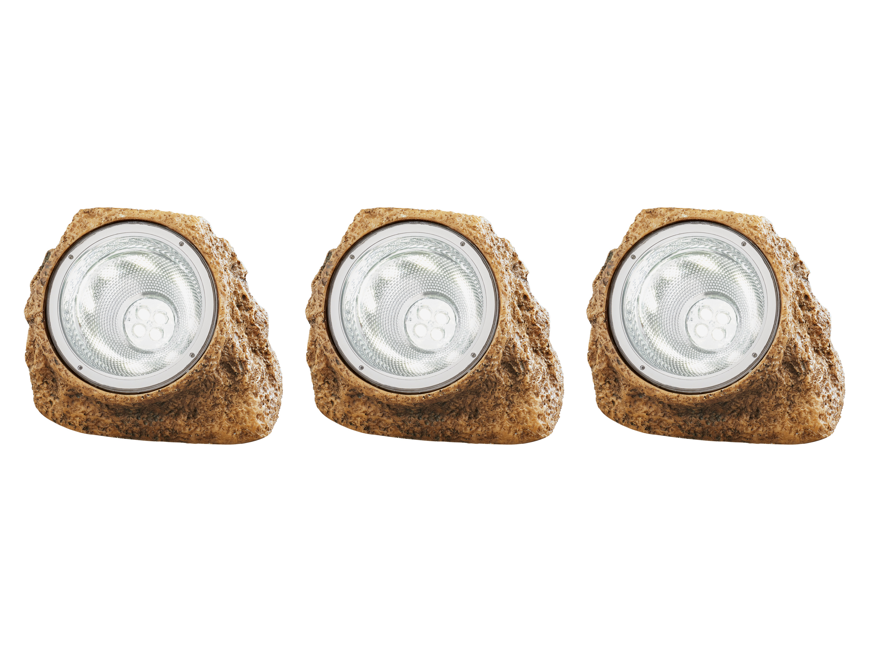 Thumbnail - LIVARNO home Solarsteinleuchte (3 Stück beige)