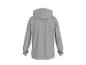 Einfacher grauer Hoodie, Rückansicht.