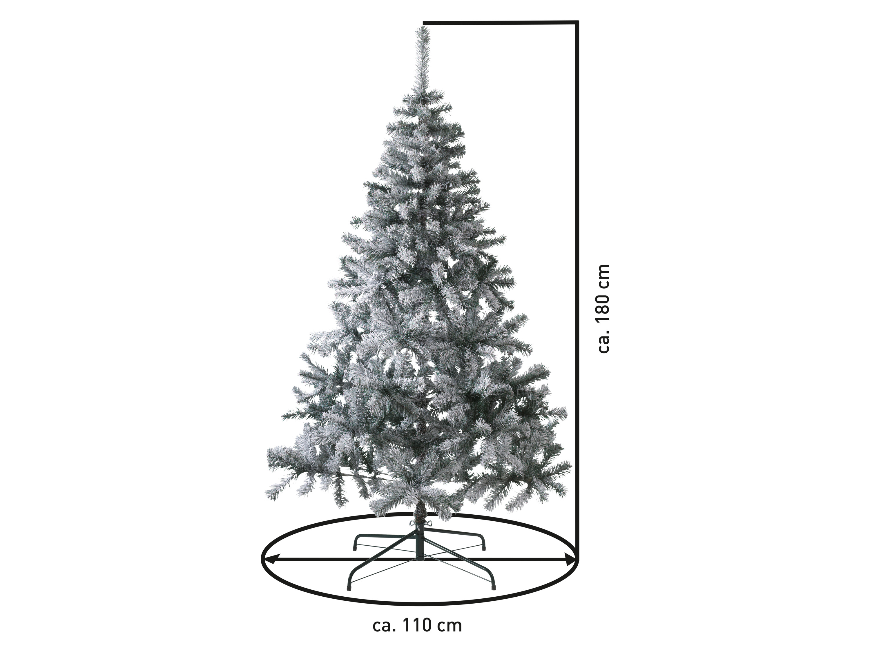 Thumbnail - LIVARNO home Weihnachtsbaum künstlich 180 cm (beflockt)
