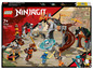 Lego Ninjago Trainingszentrum mit Ninjafiguren.