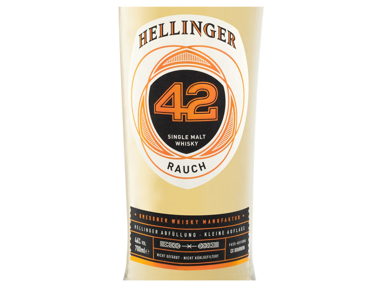 Gehe zu Vollbildansicht: Hellinger 42 Single Malt Whisky Rauch mit Geschenkbox 46% Vol - Bild 4