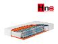 Hn8 Taschenfederkernmatratze mit Komfortschichten und orangefarbener Basis.