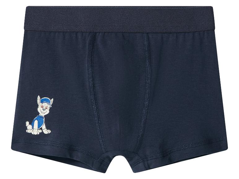 Dunkelblaue Kinder-Boxershorts mit Cartoon-Hundemotiv