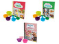 Kinderkochbücher, Backformen und Messbecher zum Backen von Muffins und Cupcakes.