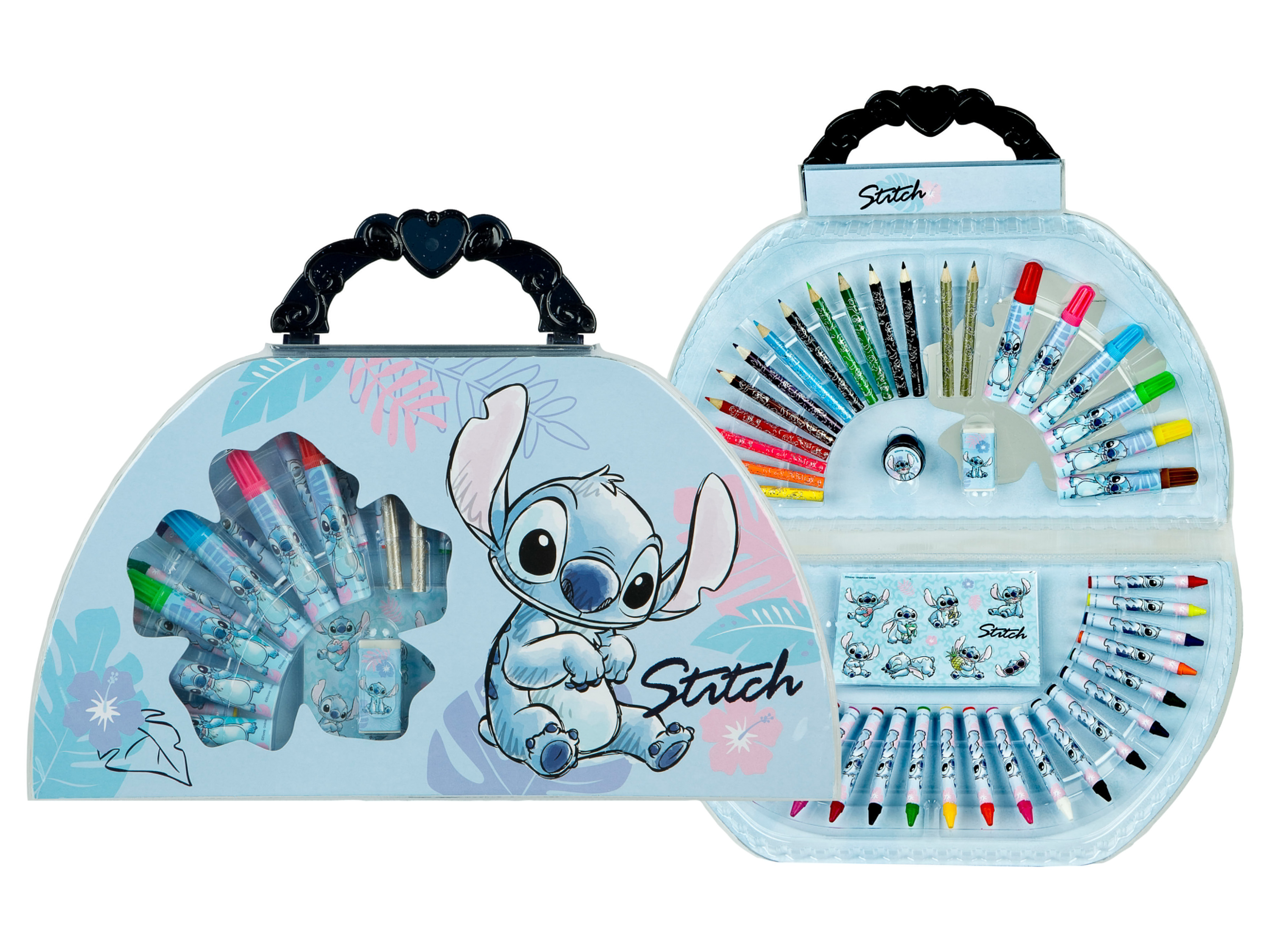 UNDERCOVER Malkoffer, 51-teilig, 5-fach sortiert (Stitch)