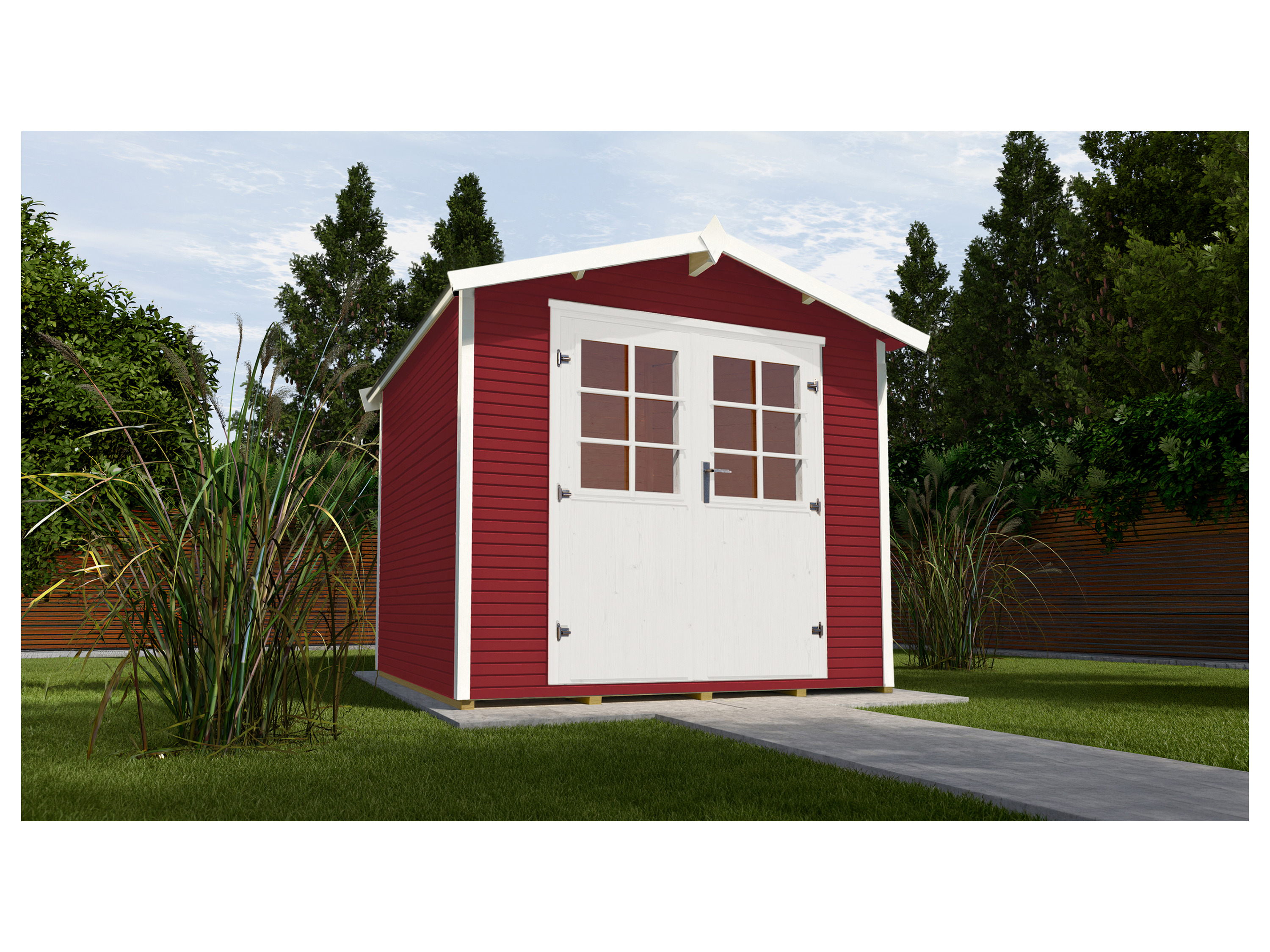 WEKA Gartenhaus »218« (4, Schwedenrot)""
