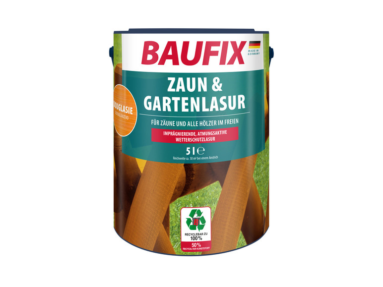 Gehe zu Vollbildansicht: BAUFIX Zaun- und Gartenlasur, 5 Liter - Bild 2
