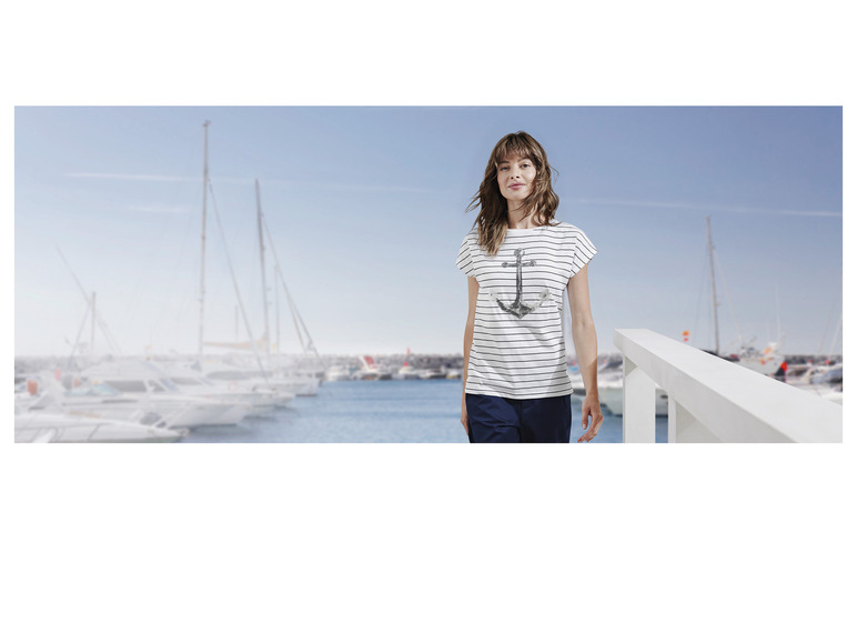 Gehe zu Vollbildansicht: esmara® Damen T-Shirt mit Paillettenbesatz - Bild 10