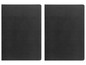 Zwei schwarze Notizbücher mit Hardcover.