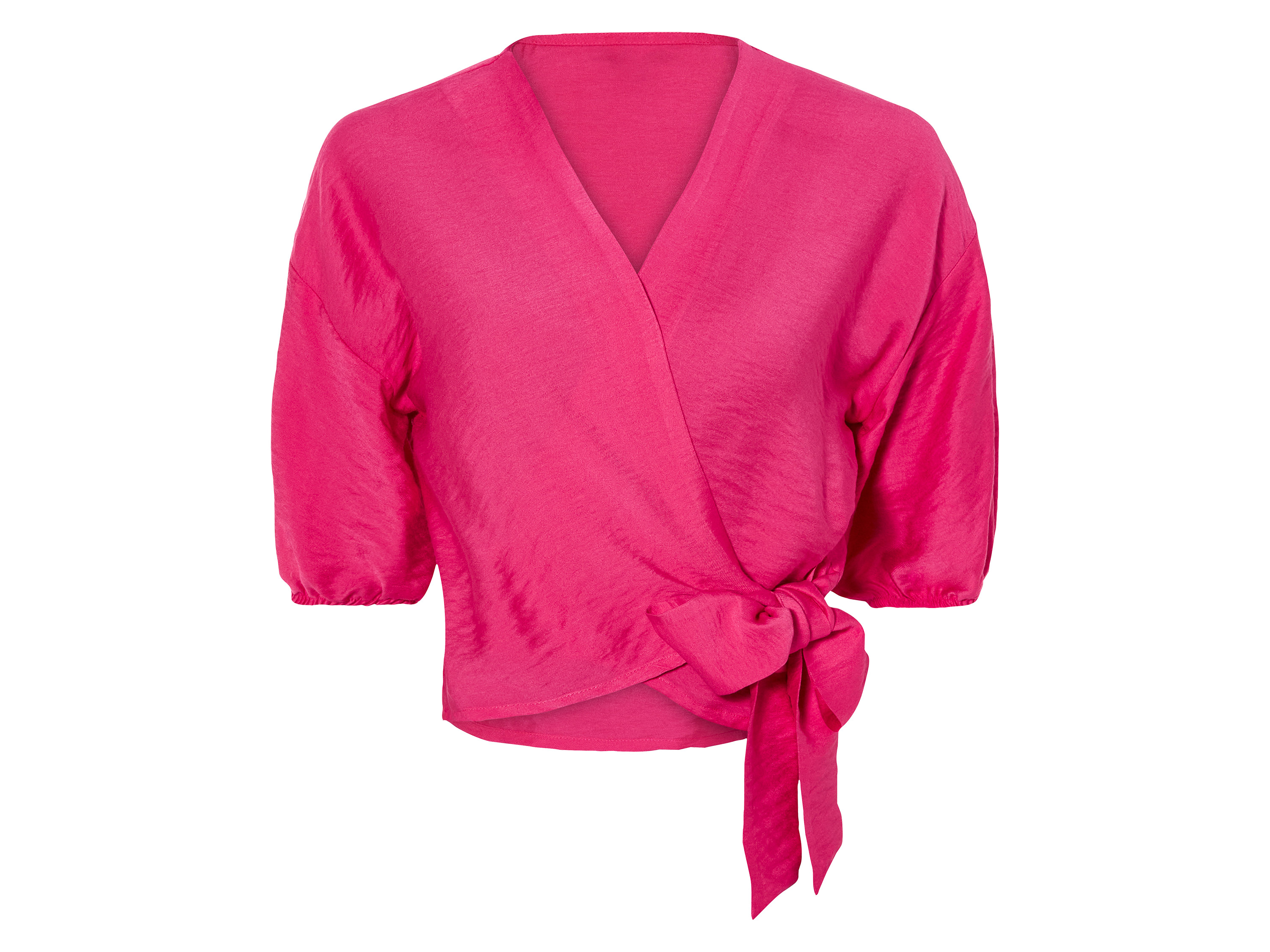 esmara® Damen Wickelbluse (Pink, 44) | 04335747034855