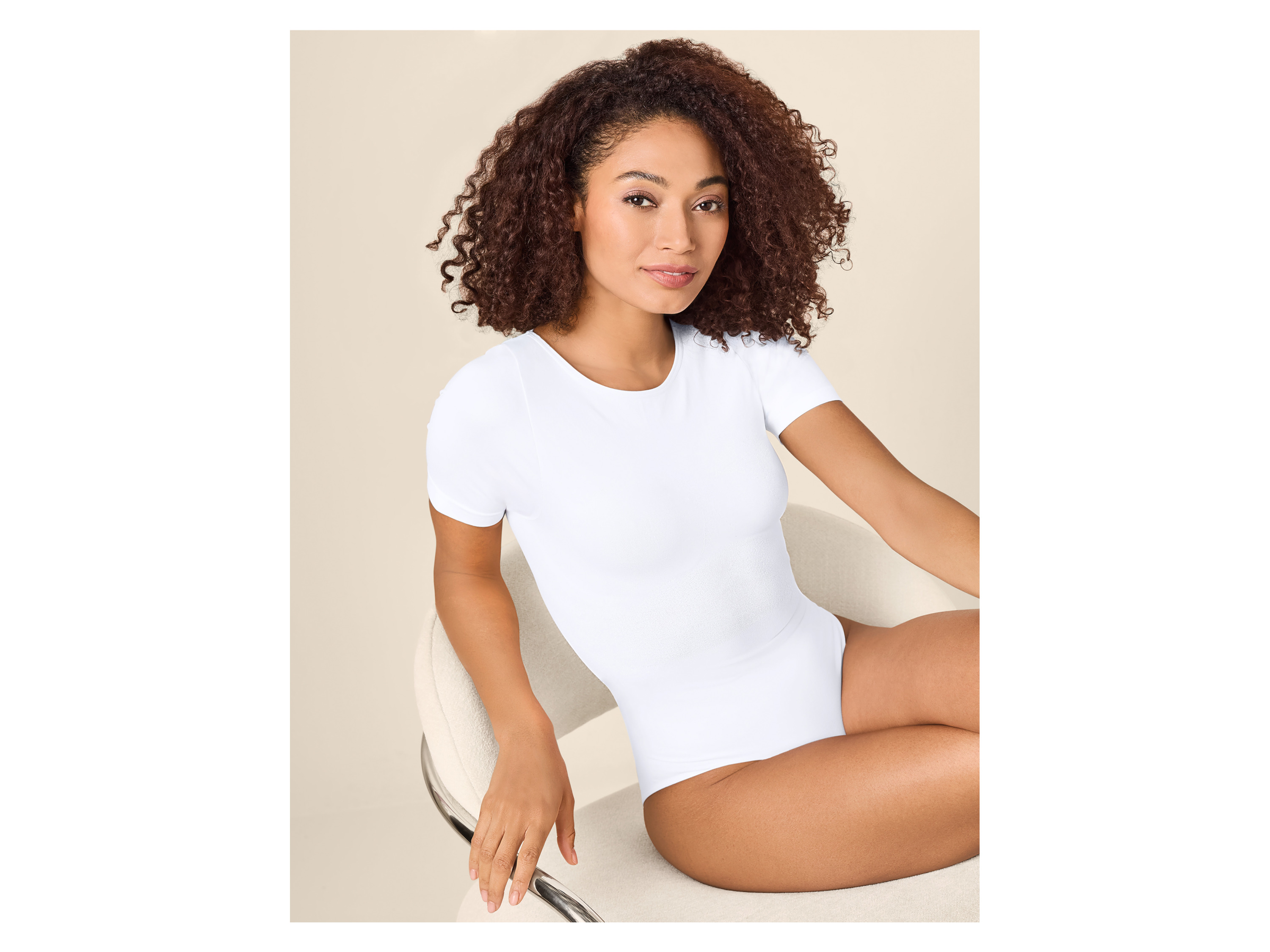 ESMARA® Damen Soft-Shaping-T-Shirt-Body (Weiß, S(36/38)) – Bild 2 von 4