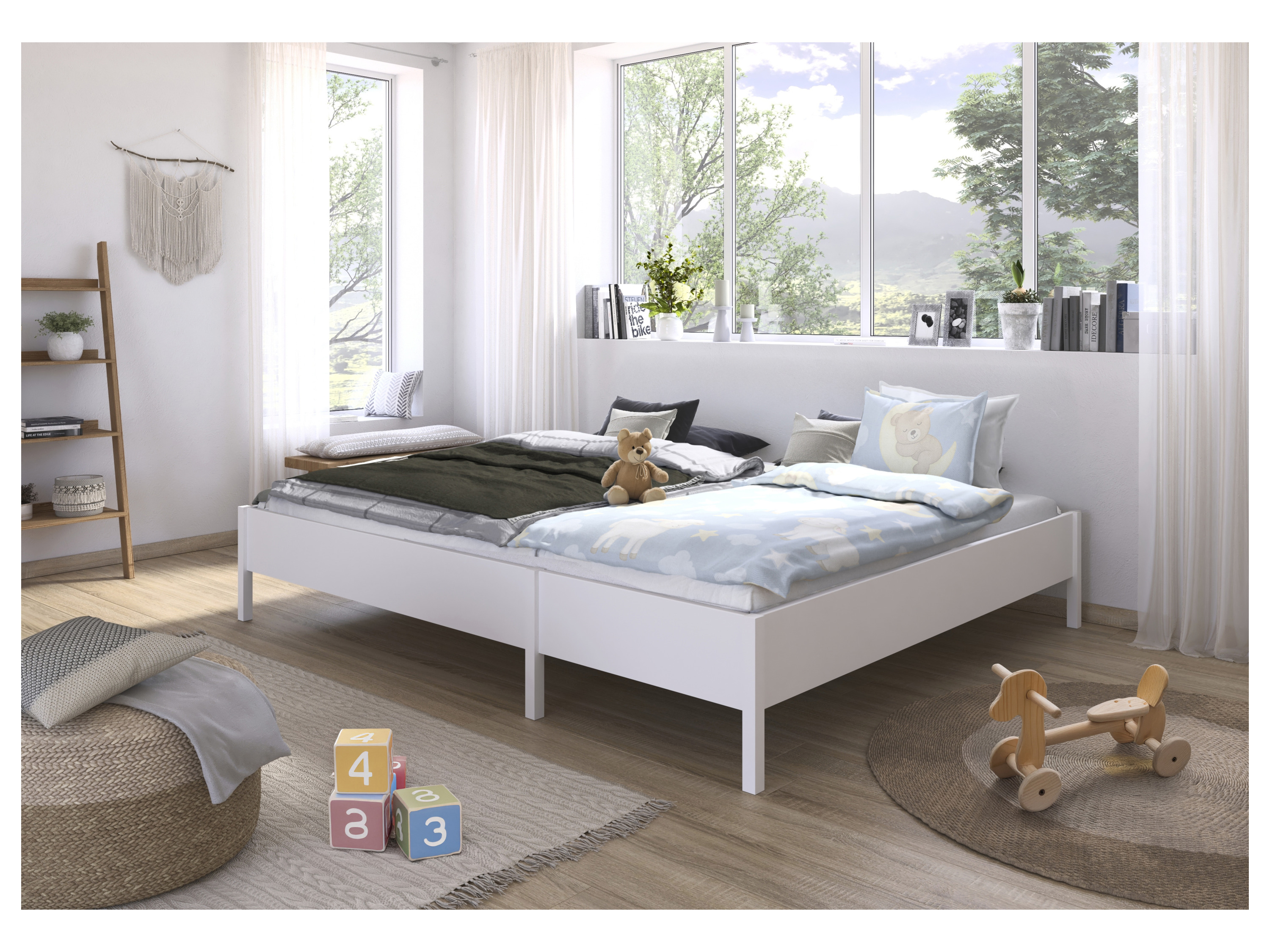 RAUCH ORANGE Mare Bett (Liegefläche240cm umbaubau160cm, Weiß, Breite 248 cm / Höhe 44 cm) – Bild 2 von 4