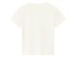 Einfaches weißes Kurzarm-T-Shirt, Rückansicht.