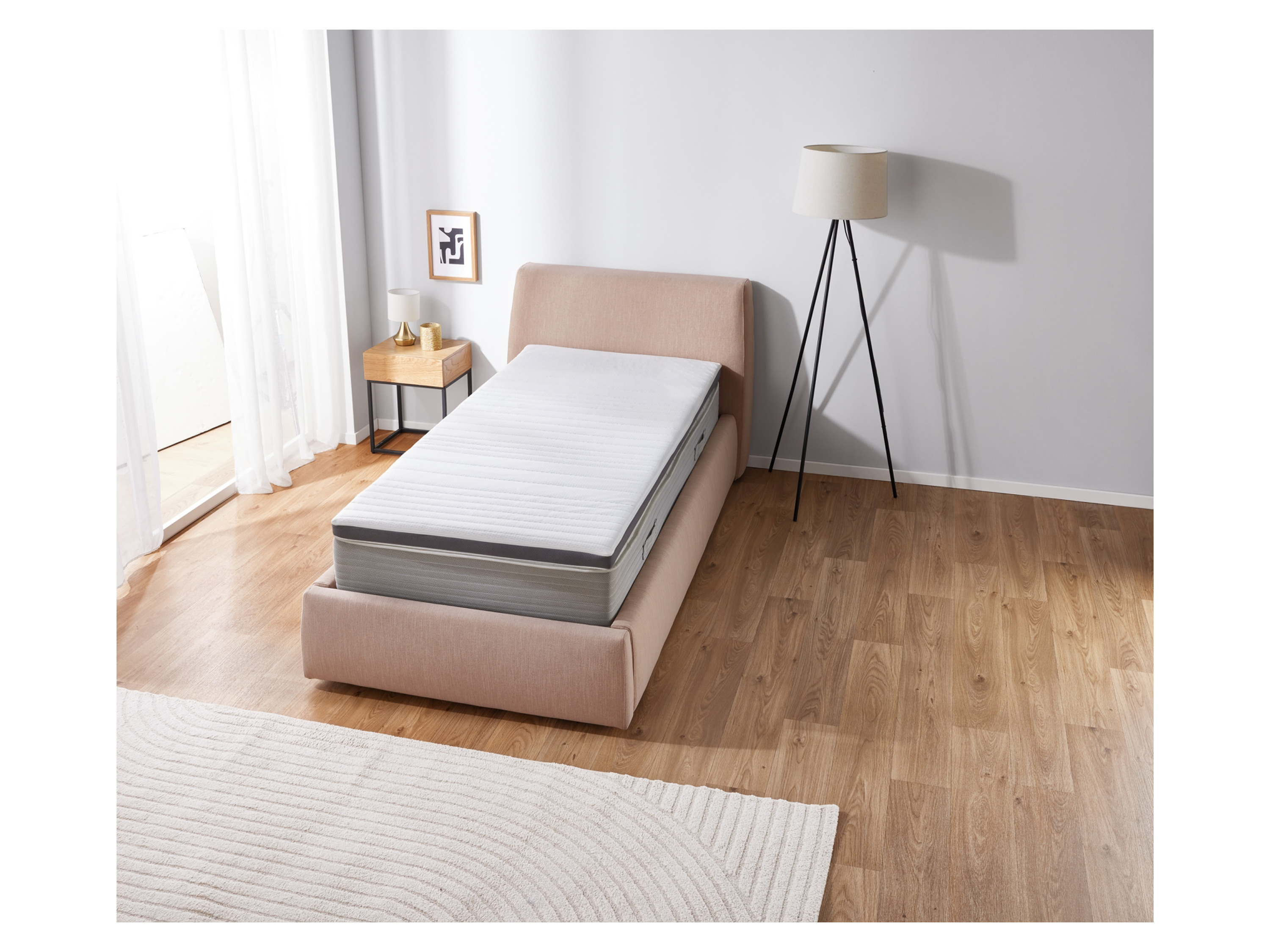 Thumbnail - LIVARNO home Matratzentopper, 200 x 90 cm, mit zwei Liegeseiten