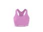 Rosa Sport-BH mit Racerback und Markenlogo am Unterbrustband.