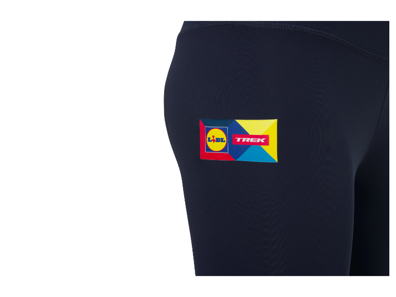 Schwarze Leggings mit Lidl und Trek Logo.