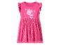 Pinkes Kurzarmkleid mit Cartoon-Schweinchen-Print und glitzerndem Tüllrock