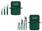 PARKSIDE verstellbare Schraubenschlüssel und Zangen-Set in grüner Tasche.