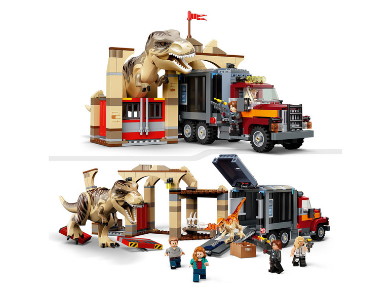 Gehe zu Vollbildansicht: LEGO® Jurassic World™ 76948 »T. Rex und Atrociraptor: Dinosaurier-Ausbruch« - Bild 5