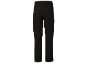 Schwarze Herren-Cargohose mit elastischem Bund und Seitentaschen.