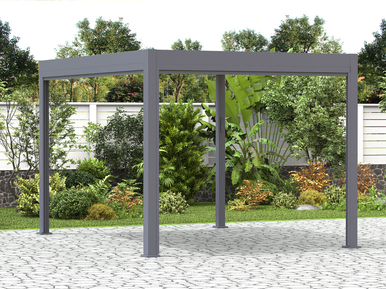Gehe zu Vollbildansicht: Better Garden Elektrischer Pavillon aus Aluminium mit LED - Bild 3