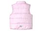 Rosa gesteppte Mädchenweste.