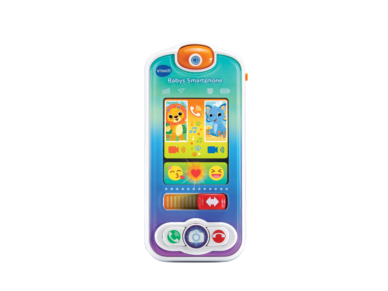 VTech Baby-Smartphone mit Tieren und lustigen Icons.