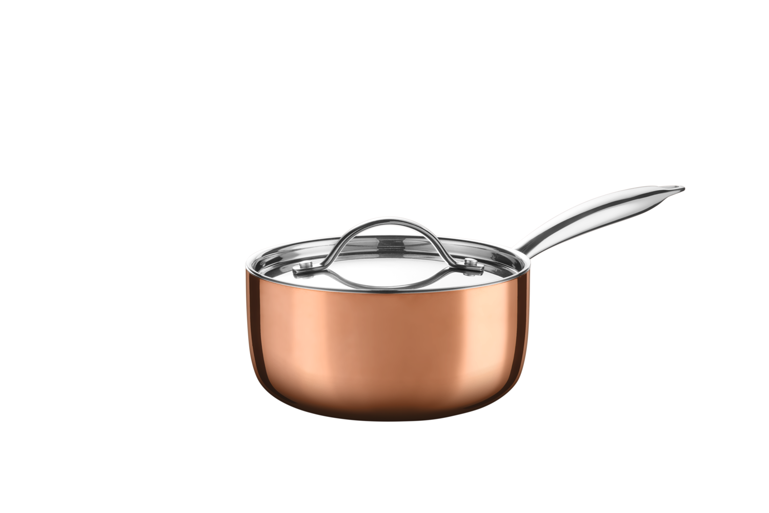 SILVERCREST® Premium-Stielkasserolle mit Kupferschicht, Andre Agassi, Ø 16 cm