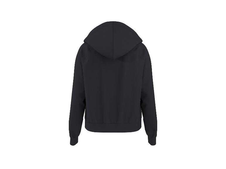 Dunkelblauer Kapuzenpullover, Rückansicht