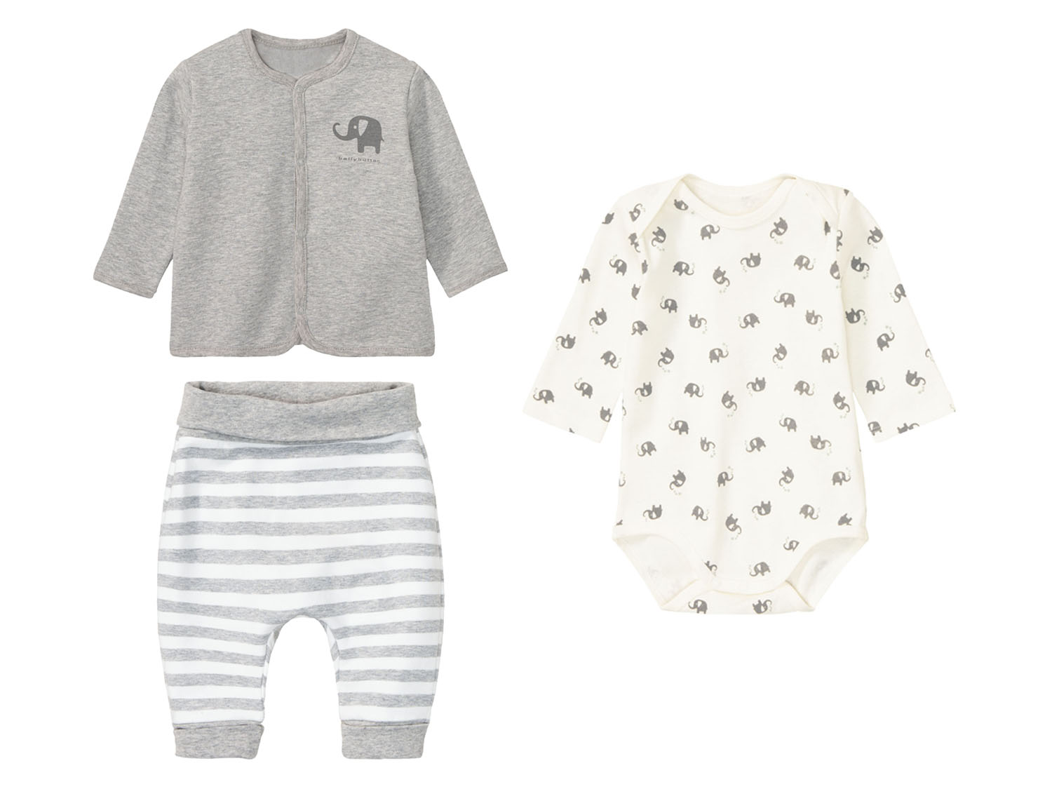 bellybutton Baby Mädchen Jungen New Born Geschenkset (Grau, 62) | 04055592647702