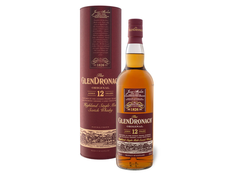 Glendronach Highland Single Malt Scotch 43% Jahre 12 Geschenkbox Whisky Vol mit